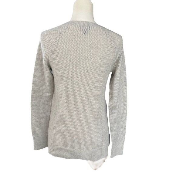 Patagonia Women's Chunky Knit Wool Blend Crewneck Sweater Grey Size XS - Picture 3 of 6